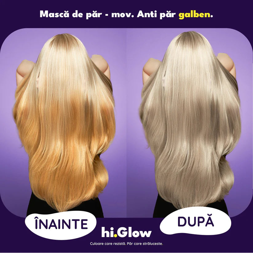 Mască de păr pentru eliminarea tonurilor galbene și portocalii.