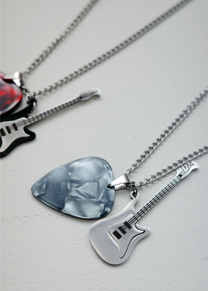 Rockstar Guitar Pendant Necklace