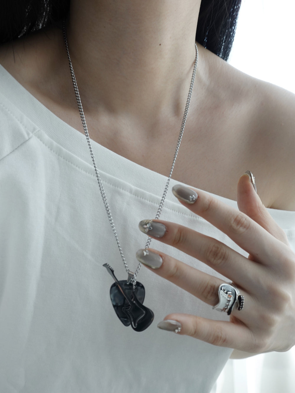 Rockstar Guitar Pendant Necklace